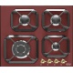 Plita incorporabila Lofra Dolcevita HRR6G0, 60 cm, plita gaz, 4 arzatoare,sistem siguranta Stop-Gaz, rosu