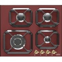 Plita incorporabila Lofra Dolcevita HRR6G0, 60 cm, plita gaz, 4 arzatoare,sistem siguranta Stop-Gaz, rosu burgundy