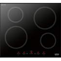 Plita incorporabila Lofra Luna, HIN604, 60 cm, plita inductie, 4 zone gatit, booster, sticla neagra