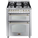 Aragaz Lofra Dolcevita70 RSUD76MFTE/CI, 70x60cm, 5 arzatoare, 2 cuptoare electrice, grill electric, timer, inox