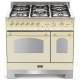 Aragaz Lofra Dolcevita RBIG96GVGT/CI, 90x60 cm, gaz, 5 arzatoare, grill, aprindere electronica, timer, crem