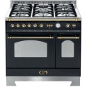 Aragaz Lofra Dolcevita RNMD96GVGTE/Ci, 90x60 cm, gaz, 5 arzatoare, grill, 2 cuptoare gaz-electric, timer, negru