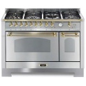 Aragaz Lofra RBI66MFT/CI, 60x60 cm, gaz, 4 arzatoare, grill, aprindere electronica, timer, crem