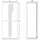 Side by Side Lofra GFRNM619/O, Capacitate 519L, No Frost, 4 Usi, H 186 cm, Negru