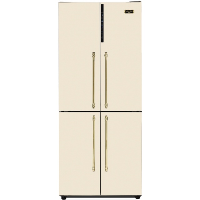 Side by Side Lofra Dolcevita GFRBI819/O, Capacitate 519L, No Frost, 4 Usi, H 186 cm, Crem
