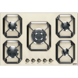 Aragaz Tecnogas P1X66M4VC, 60 cm, gaz, 4 arzatoare, grill, otel inoxidabil