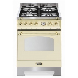 Aragaz Lofra RBI66MFT/CI, 60x60 cm, gaz, 4 arzatoare, grill, aprindere electronica, timer, crem