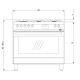 Aragaz Lofra VENEZIA PBPG96MFT/AEO, gaz, 90X60cm, 5 arzatoare, grill electric, timer, aprindere electronica, alb