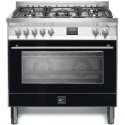 Aragaz Lofra VENEZIA PNMG96MFT/AEO, gaz, 90X60cm, 5 arzatoare, grill electric, timer, aprindere electronica, negru