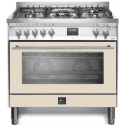 Aragaz Lofra RBI66MFT/CI, 60x60 cm, gaz, 4 arzatoare, grill, aprindere electronica, timer, crem