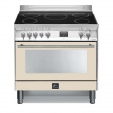 Aragaz Lofra VENEZIA PBIG96WMFT/5I, 90X60cm, 5 zone cu inductie, cuptor electric , grill, timer, crem