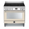 Aragaz Lofra RBI66MFT/CI, 60x60 cm, gaz, 4 arzatoare, grill, aprindere electronica, timer, crem
