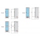 Vitrina bauturi Tecfrigo TFG 138, capacitate 372 L, temperatura +1/+10º C, alb