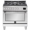 Aragaz Lofra ITALIA ASG96WGVGT-AEO, gaz, 90X60cm, 5 arzatoare, cuptor gaz, grill, rotisor, timer, aprindere electronica, inox