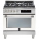 Aragaz Lofra ITALIA ABIG96WMFT/AEO, 90X60cm, 5 arzatoare, cuptor electric, grill electric, timer, aprindere electronica, Alb