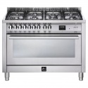 Aragaz Lofra Professional 120 PNMG126GVGT/2Ci 120X60cm, 7 arzatoare, cuptor gaz, rotisor - grill, ventilare dubla, timer, Inox