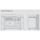 Aragaz Lofra Professional 120 PD126MFT+E/2CiK, 120X60cm, 5 arzatoare, 2 zone cu inductie, 2 cuptoare, rotisor, timer, inox