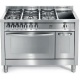 Aragaz Lofra RBI66MFT/CI, 60x60 cm, gaz, 4 arzatoare, grill, aprindere electronica, timer, crem