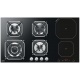 Plita incorporabila Lofra Nettuno HGN9G2I, 90 cm, plita gaz+inductie, 6 arzatoare,sistem siguranta Stop-Gaz, Sticla neagra