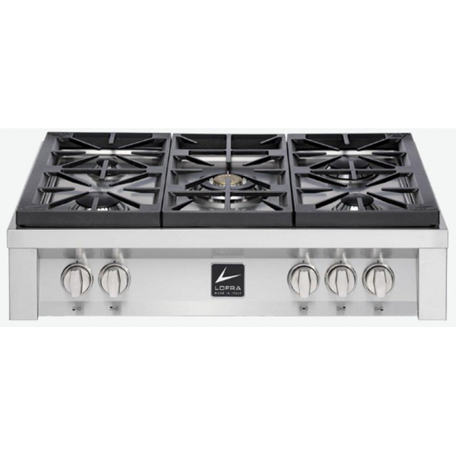 Aragaz Tecnogas P1X66M4VC, 60 cm, gaz, 4 arzatoare, grill, otel inoxidabil