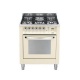 Aragaz Lofra RBI66MFT/CI, 60x60 cm, gaz, 4 arzatoare, grill, aprindere electronica, timer, crem