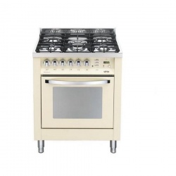 Aragaz Lofra Rainbow PR76MFT/C, gaz, 70x60cm, 5 arzatoare, grill electric, timer, aprindere electronica, rosu