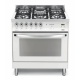 Aragaz Lofra Rainbow PRG86GVT/CI, gaz, 80x60cm, 5 arzatoare, grill electric, timer, aprindere electronica, rosu