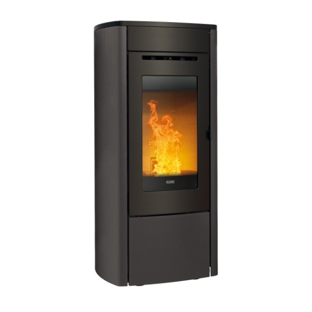 Soba pe peleți KLOVER SOFT 100 putere 9,60 KW, arzator cu autocuratare