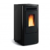 Soba pe peleti ventilata si etansa NORDICA KETTY EVO 2.0, putere 6,5 kW-N , culoare negru