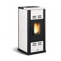 Soba pe peleti ventilata NORDICA SERAFINA LUX EVO, putere 8,0 kW-N, culoare alb