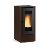 Soba pe peleti ventilata NORDICA DAHIANA VFS, putere 10,0 kW-N, culoare bronz