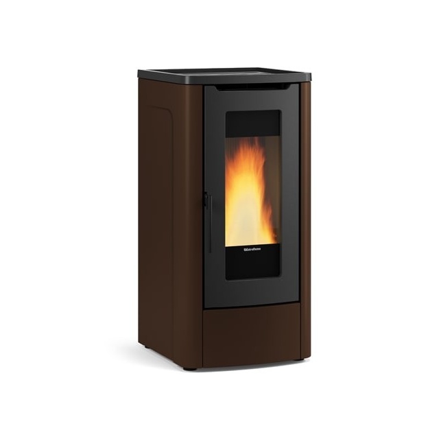Soba pe peleti cu sistem de conducte NORDICA DAHIANA PLUS VFS, putere 10,0 kW-N, culoare bronze
