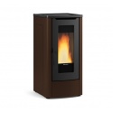 Soba pe peleti cu sistem de conducte NORDICA DAHIANA PLUS VFS, putere 10,0 kW-N, culoare bronze