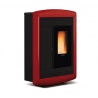 Sobă etanșă pe peleți cu sistem de conducte NORDICA SOUVENIR LUX EVO, putere 10,2 kW-N, culoare bordeaux