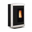 Sobă etanșă pe peleți cu sistem de conducte NORDICA SOUVENIR LUX EVO, putere 10,2 kW-N, culoare alb
