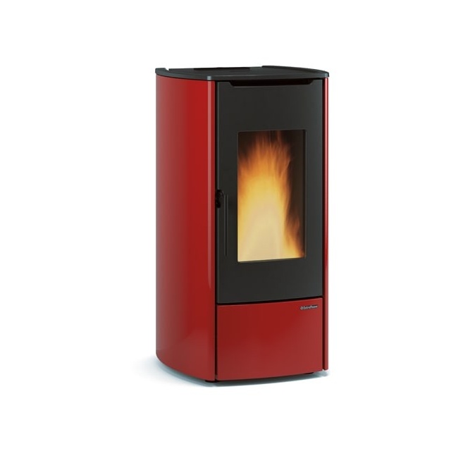 Termosoba pe peleti ventilata NORDICA MARINA IDRO H11, putere 12,1** kW-N, culoare bordeaux