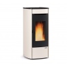 Termosoba pe peleti ventilata NORDICA MARINA IDRO H13, putere14,4** kW-N, culoare ivory