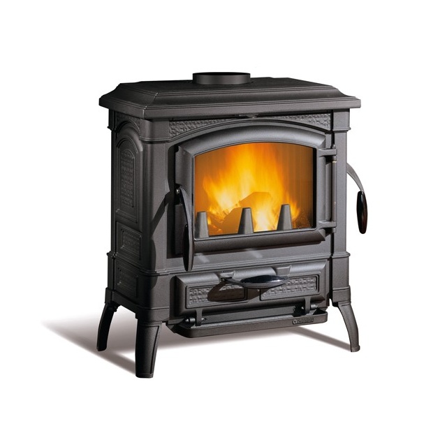 Soba din fonta pe lemne NORDICA ISETTA EVO 4.0, putere 7.3 kW-N, culoare neagru antracit