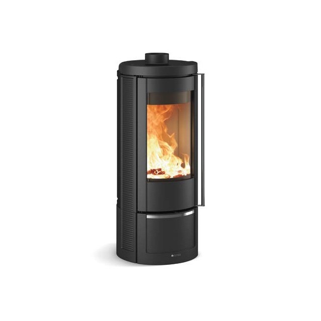 Soba din fonta pe lemne NORDICA MARLENA, putere 7.5 kW-N, culoare neagru antracit