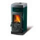 Soba pe lemne NORDICA SUPER JUNIOR, putere 5.0 kW-N, culoare verde