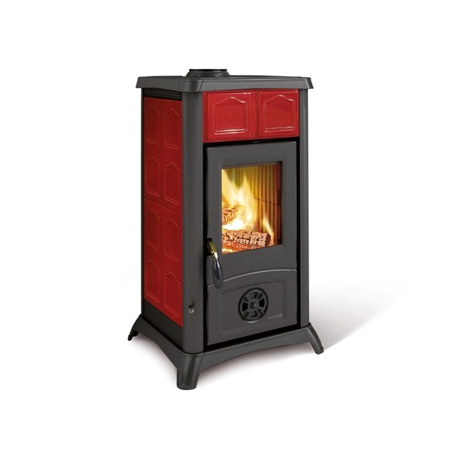 Soba pe lemne NORDICA GEMMA, putere 6.0 kW-N, culoare bordeaux