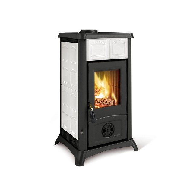 Soba pe lemne NORDICA GEMMA, putere 6.0 kW-N, culoare alb