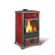 Soba pe lemne NORDICA ROSSELLA R1 BII, putere 8,8 kW-N, culoare bordeaux