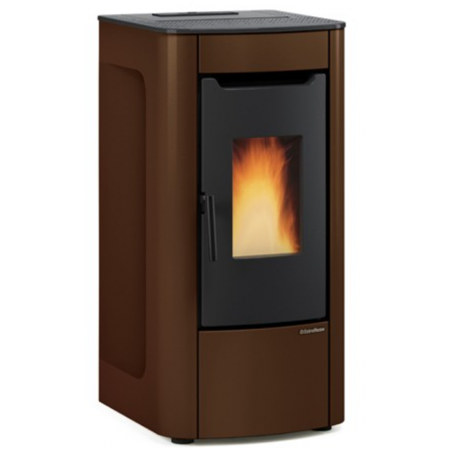 Soba pe peleti ventilata NORDICA SABRY 5.0, putere 7.0 kW-N, culoare bronze