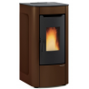 Soba pe peleti ventilata NORDICA SABRY 5.0, putere 7.0 kW-N, culoare bronze
