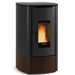 Soba pe peleti ventilata si ermetica NORDICA ANGY TOP, putere 7.0 kW-N, culoare bronz