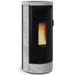 Soba pe peleti etansa si ventilata NORDICA DEBBY , putere 9.0 kW-N, culoare piatra naturala