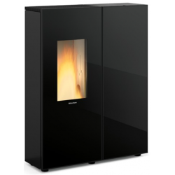 Soba pe peleti ermetica cu sistem de conducte NORDICA SHARON PLUS, putere 10.0 kW-N, culoare crystal