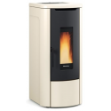 Termosoba pe peleti ermetica si ventilata NORDICA ROSANNA IDRO, putere 14.2 kW-N, culoare ivory