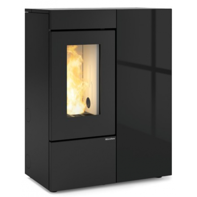 Soba pe peleti etansa cu dubla conducta NORDICA ANNALISA PLUS, putere 12,0** kW-N, culoare crystal